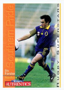 1995 Card Crazy Authentics Rugby Union NPC Superstars #63 Stu Forster Front